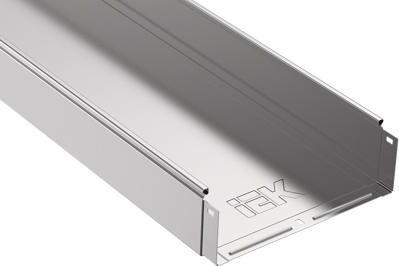 Лоток неперфорированный IEK ESCA 400х80х3000 сталь 1,0мм фото Лоток неперфорированный IEK ESCA 400х80х3000 сталь 1,0мм картинка